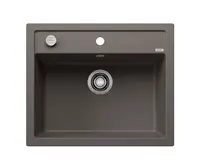 Blanco Dalago 6 - Silgranitový drez, 62x51 cm, s ovládaním odtoku, sivá 527246