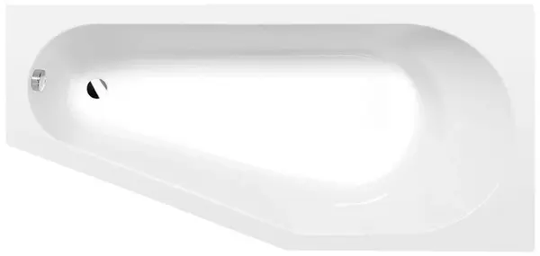 Polysan Vany - Asymetrická vana Tïgra R, 170x80x46 cm, bílá 90611