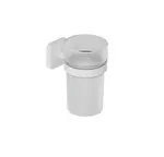 Kludi Vela S - Držiak kefiek a pasty, sklo/matná biela 2597553