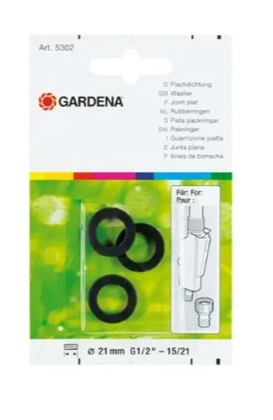 Gardena Original Gardena System - Ploché těsnění, 3 ks 5302-20