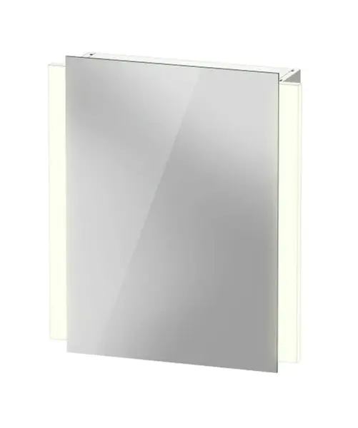 Duravit Ketho.2 - Zrcadlová skříňka s LED osvětlením, 70x60x16 cm, 1 dvířka, panty vpravo K27135R00001000