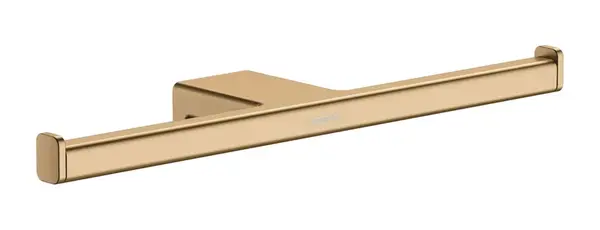 Hansgrohe AddStoris - Držák toaletního papíru dvojitý, kartáčovaný bronz 41748140