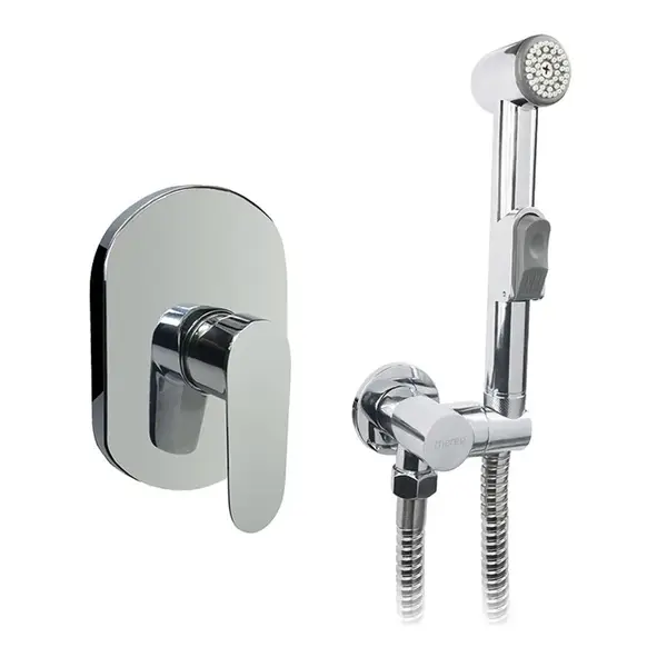 Mereo Viana - Bidetová baterie pod omítku, se sprškou a tělesem, chrom CBE60105BS