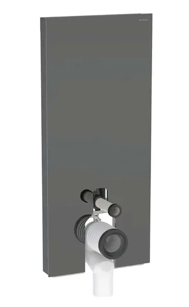 Geberit Monolith Plus - Sanitární modul pro stojící WC, 114 cm, spodní přívod vody, sklo/lávová 131.233.JK.7