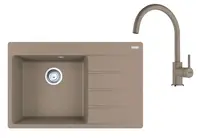 Franke Sety - Kuchyňský set G272KA, fragranitový dřez CNG 611-78 TL/2 a baterie FC 6018.424, kašmír 114.0700.777