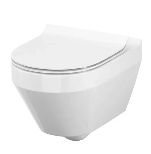 Cersanit Crea - Závesné WC s doskou SoftClose, CleanOn, biela S701-212