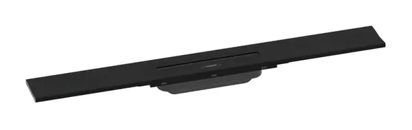 Hansgrohe RainDrain Flex - Lineárny sprchový žľab s roštom 700 z nehrdzavejúcej ocele, k stene, skrátiteľný, matná čierna 56050670