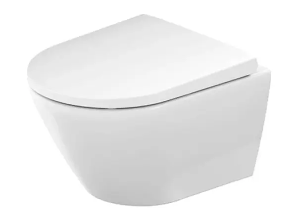 Duravit D-Neo - Závesné WC s doskou SoftClose, Rimless, biela 45880900A1