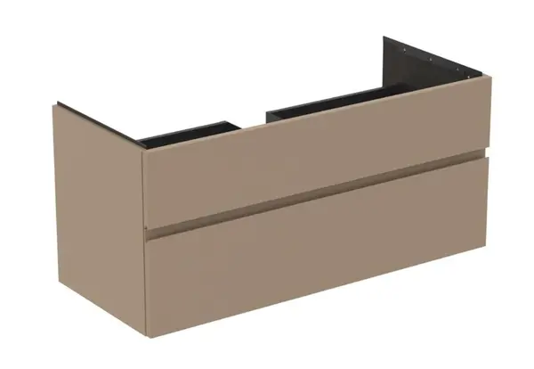 Ideal Standard Finesse - Umyvadlová skříňka, 120x51x55 cm, 2 zásuvky, Matt Greige E3394UP