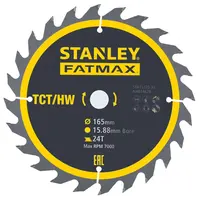 Stanley Príslušenstvo - Pílový kotúč 165x15,8 mm, 24 zubov STA15325-XJ