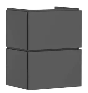 Hansgrohe Xilesa E - Umývadlová skrinka, 62x48x38 cm, 2 zásuvky, matná sivá 54248760