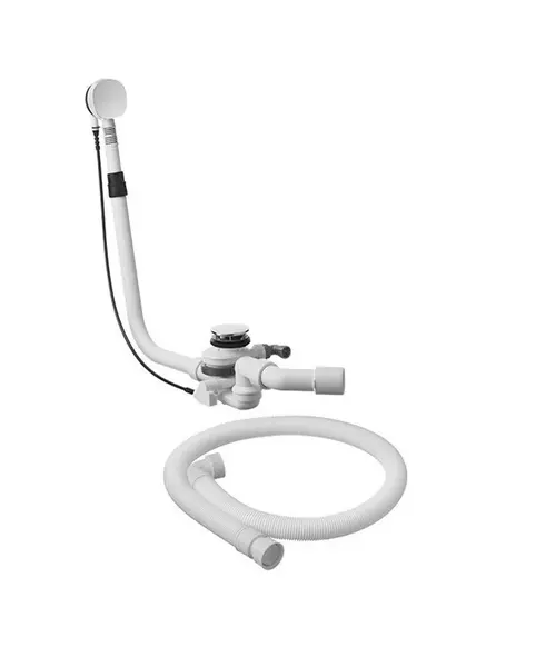 Duravit - Vaňová odtoková a prepadová súprava s napúšťaním, chróm 791235000001000