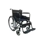 Oceľový invalidný vozík Gabi BME4611, šírka sedadla 45 cm, čierny
