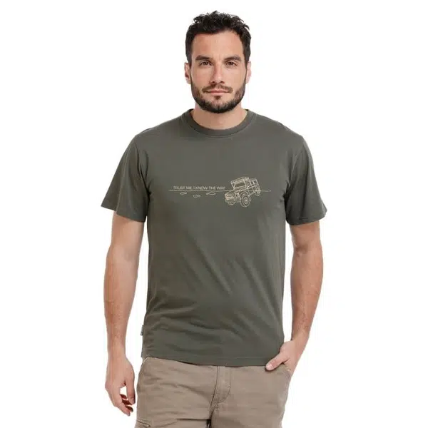 Bushman Pánské tričko Etah, olivové XL