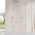Ravak Chrome - Sprchové dveře CRV2-110, 108-110 cm, satin/čiré sklo 1QVD0U00Z1