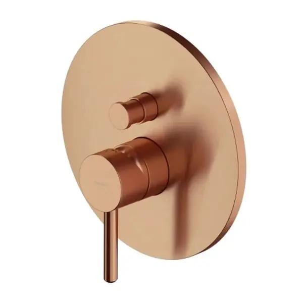 OMNIRES Y - Baterie pod omítku, pro 2 spotřebiče, s tělesem, kartáčovaná měď Y1235CPB