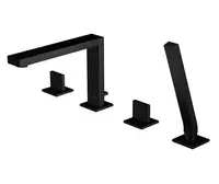 Steinberg 160 - Baterie na okraj vany, 4-otvorová instalace, matná černá 160 2402 S