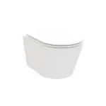 Ravak Flow - Závěsné WC se sedátkem SoftClose, RimOff, bílá X01985