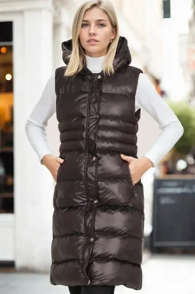 Z9757 DEWBERRY WOMEN'S VEST-BLACK
