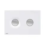 Alcadrain Dot.Dot. - Ovládání splachování, matná bílá/chrom M1976-2