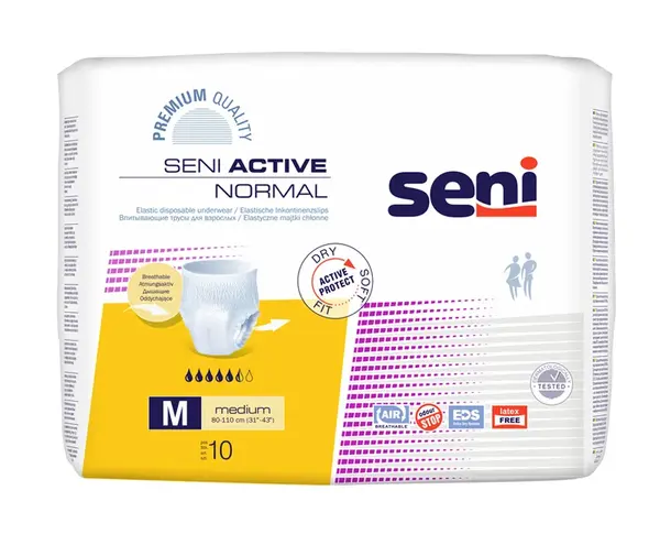 Seni Active Normal Medium inkontinenční plenkové kalhotky 10ks