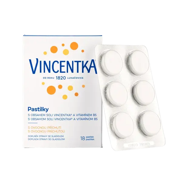 Vincentka Pastilky ovocné 18ks
