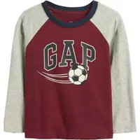GAP V-FRCH LS LOGO RAGLAN T Dětské tričko, červená, velikost 5Y