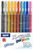 Gelové pero set BS 10ks GLITTER