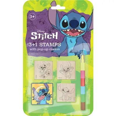 Razítka 3+1 s voskovkou Lilo & Stitch