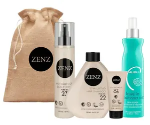 Dárková sada pro podporu růstu vlasů Zenz Scalp + kondicionér Malibu C zdarma + dárek zdarma