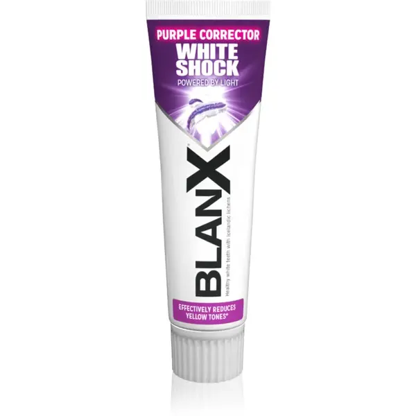 BlanX White Shock Purple bělicí zubní pasta s fialovým pigmentem 78 ml