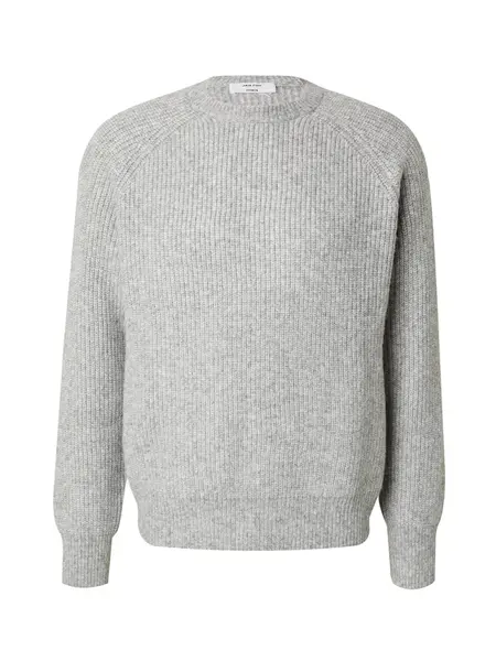 DAN FOX APPAREL Sveter 'Michael'  sivá melírovaná