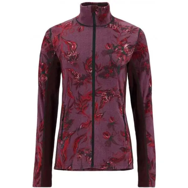 KARI TRAA THALENA Dámská fleecová mikina, vínová, velikost