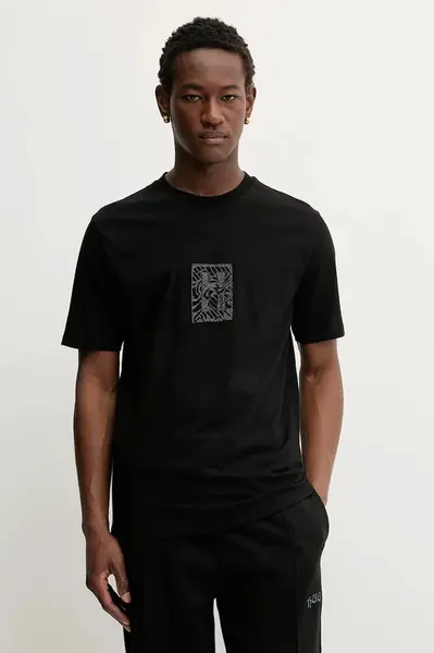 Bavlněné tričko HUGO Dadso