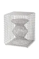 Stolička Pols Potten zig zag 40 x 40 x 47 cm šedá barva