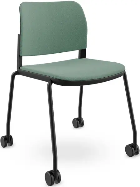 LD SEATING Konferenční židle DUO,DU-03-N1,RU60, černá kostra, celočalounená