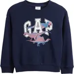 GAP V-FRCH OVERSIZED LOGO CREW Dětská mikina, tmavě modrá, velikost 4Y