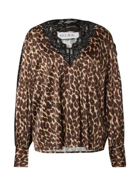 MYLAVIE by Sarah Harrison Blúzka  hnedá / čierna