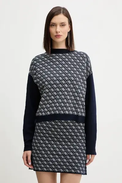 Svetr z vlněné směsi Guess AUBREY