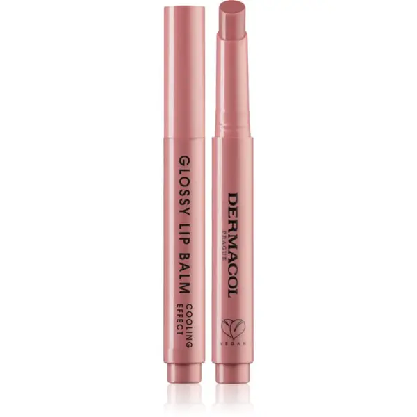 Dermacol Beauty Stick Glossy Lip Balm ošetrujúci lesk na pery s chladivým účinkom vône 01 Vanilla 2.2 g