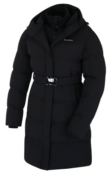 Husky  Nerine L black, XXL Dámsky hardshellový plnený kabát