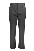 PATRIZIA PEPE BLACK WOMEN'S TROUSERS
