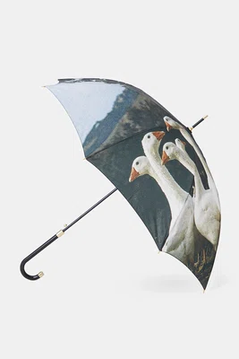 Deštník Moschino černá barva, 9085