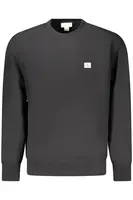 Černá pánská mikina bez kapuce