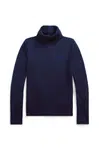 Dětský svetr Polo Ralph Lauren tmavomodrá barva, lehký, 313850670012