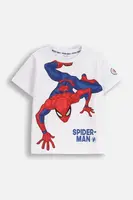 Dětské bavlněné tričko Coccodrillo bílá barva, s potiskem, LICENCE BOY