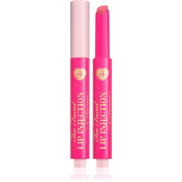 Too Faced Lip Injection Extreme Plumping Clicks lesk na rty pro větší objem v tyčince odstín Perfect Pink 1.5 g