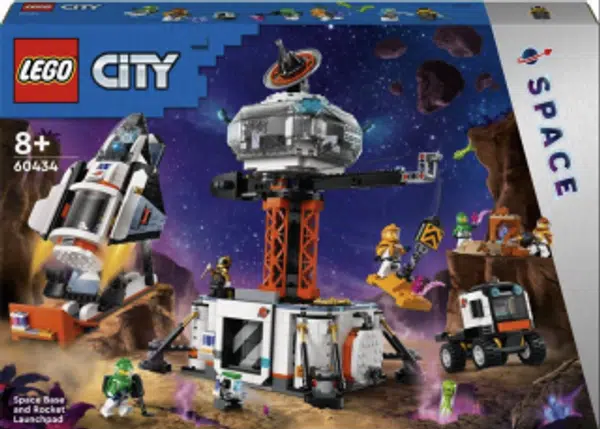 Vesmírná základna a startovací rampa pro raketu - LEGO City (60434)