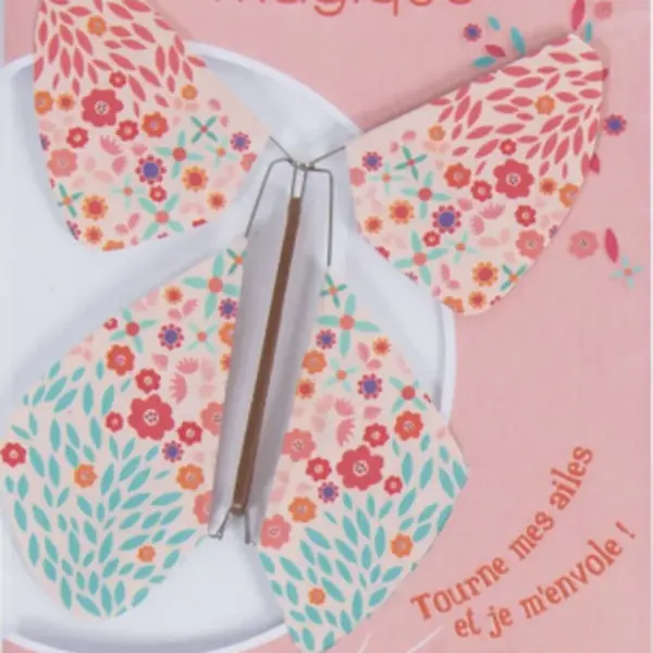 Magický motýlek růžový