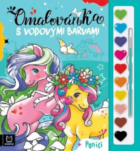 Omalovánka s vodovými barvami Poníci - Kaczynska Agata